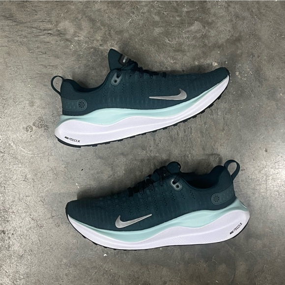 Nike ReactX Infinity Run 4 White / Teal / Dark Green Women Size 9 DR2670 301 - Picture 2 of 6